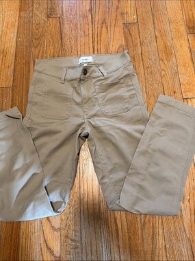DL1961 Women's Khaki Stretch Pull-On Pants - Beige
